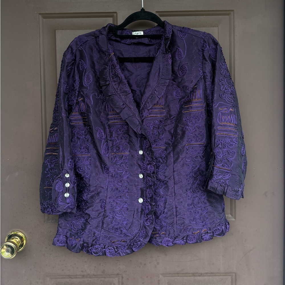 Agora Deep Purple Women's Blouse